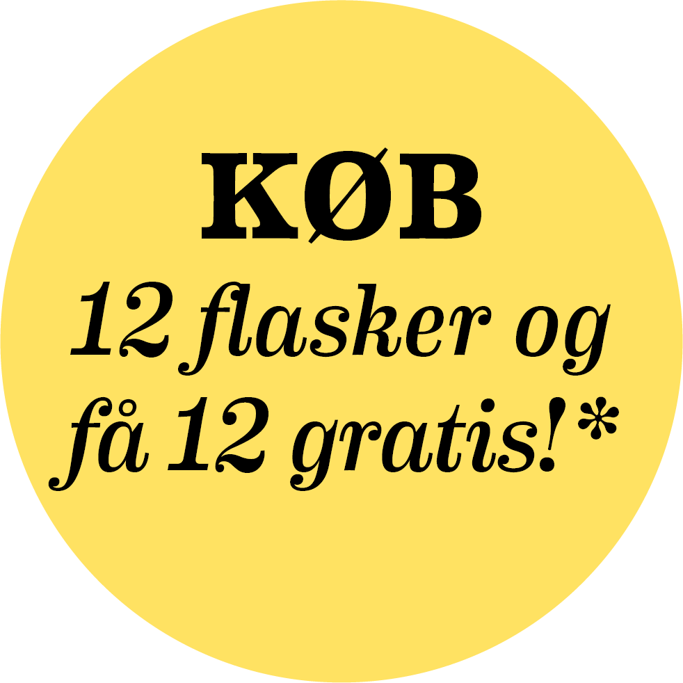 Køb 12 flasker og få 12 gratis Køb 12 flasker og få 12 gratis