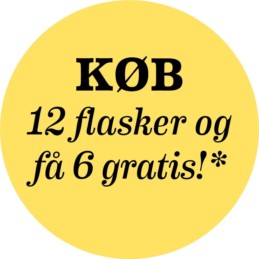 Køb 12 flasker og få 6 gratis