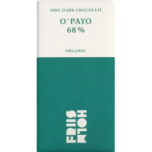 Chokolade O'payo Organic 68 %, Friis-Holm, 100 gram